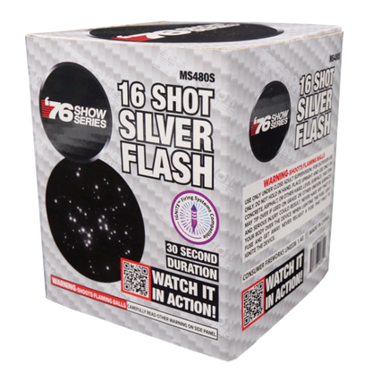 Silver Flash (30sec) 16-Shot Standard Aerial Cake