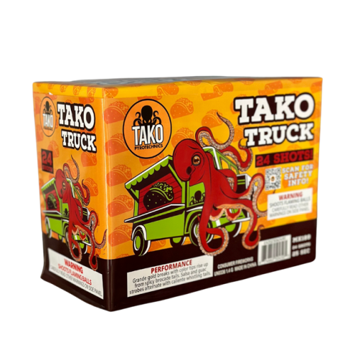 Tako Truck 24-Shot Large Aerial Cake | Case Pack™ 6/1