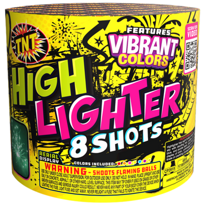 Torta aérea estándar de 8 tiros High Lighter