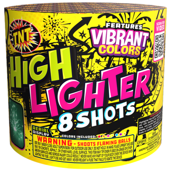 Torta aérea estándar de 8 tiros High Lighter