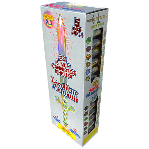 Excalibur 24-Shot 5 in. Canister Shells