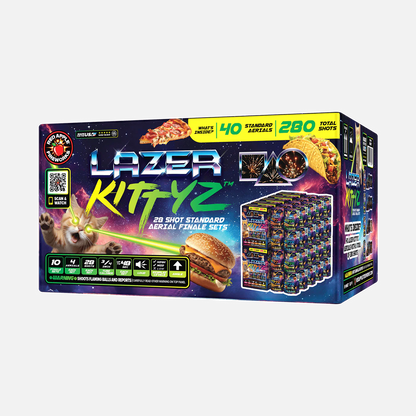 Lazer Kittyz™ 28 Shot Standard Aerial Finale Sets®