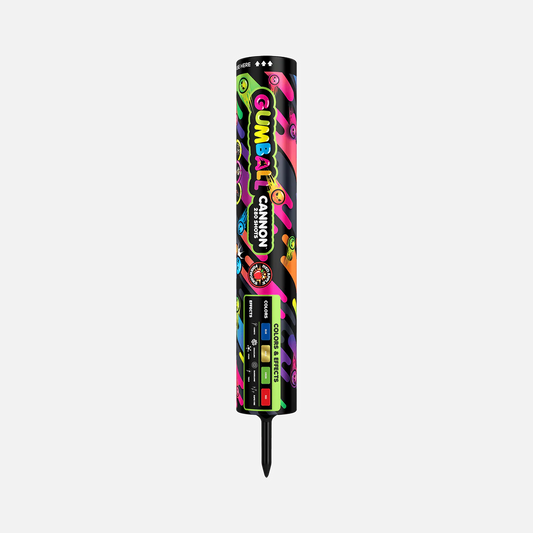 Gumball® Cannon™ 280 Shots Roman Candle Barrages
