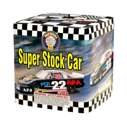 Super Stock Car 16-Shot Standard Aerial Cake | Case Pack™ 12/1