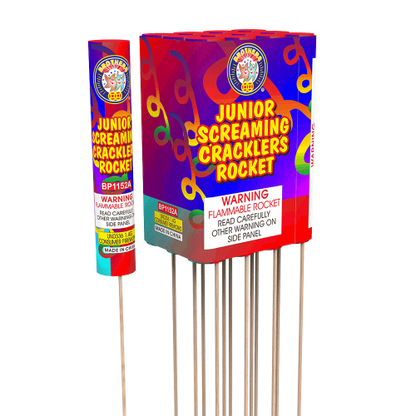 Junior Screaming Cracklers Bottle Rockets (12-Count)
