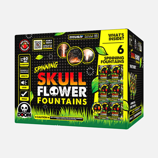 Spinning Skull Flower™ Fountains