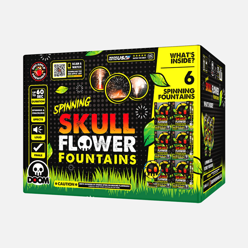 Spinning Skull Flower™ Fountains