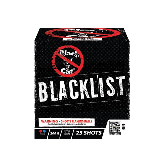 Blacklist 25-Shot Standard Aerial Cake