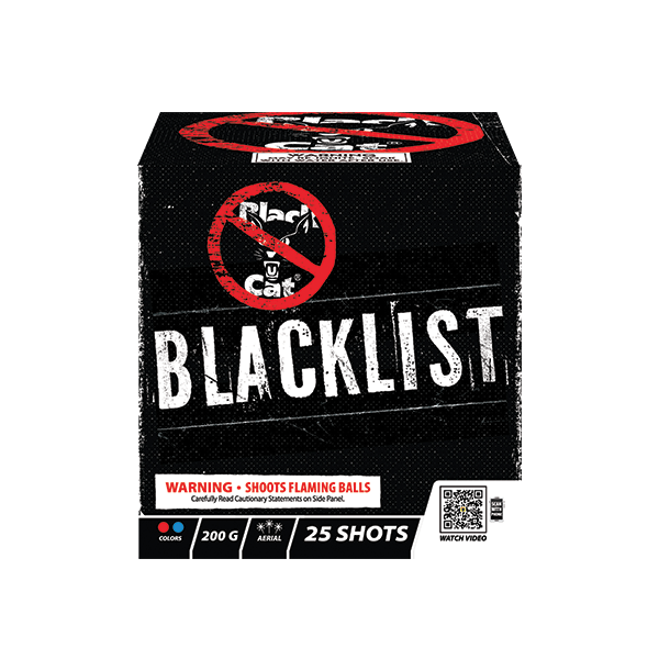 Blacklist 25-Shot Standard Aerial Cake