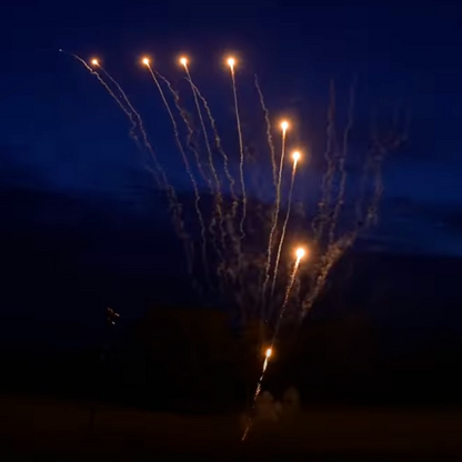 Z Shape Yellow Comets 49-Shot Pro-Line Cake