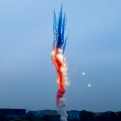 Red To Blue Smoke Tail With Crackling Mine 25-Shot Pro-Line Cake