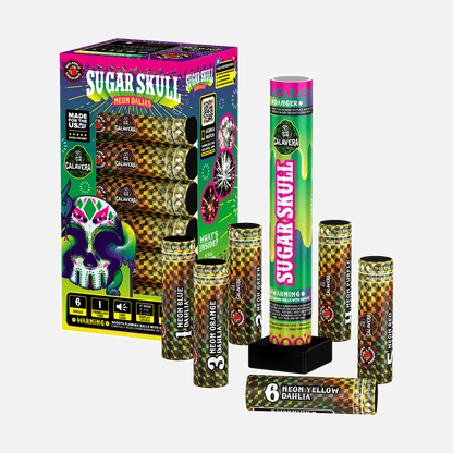 Sugar Skulls® Carcasas de Mortero de 6 Tiros y 6 Pulgadas XXL™