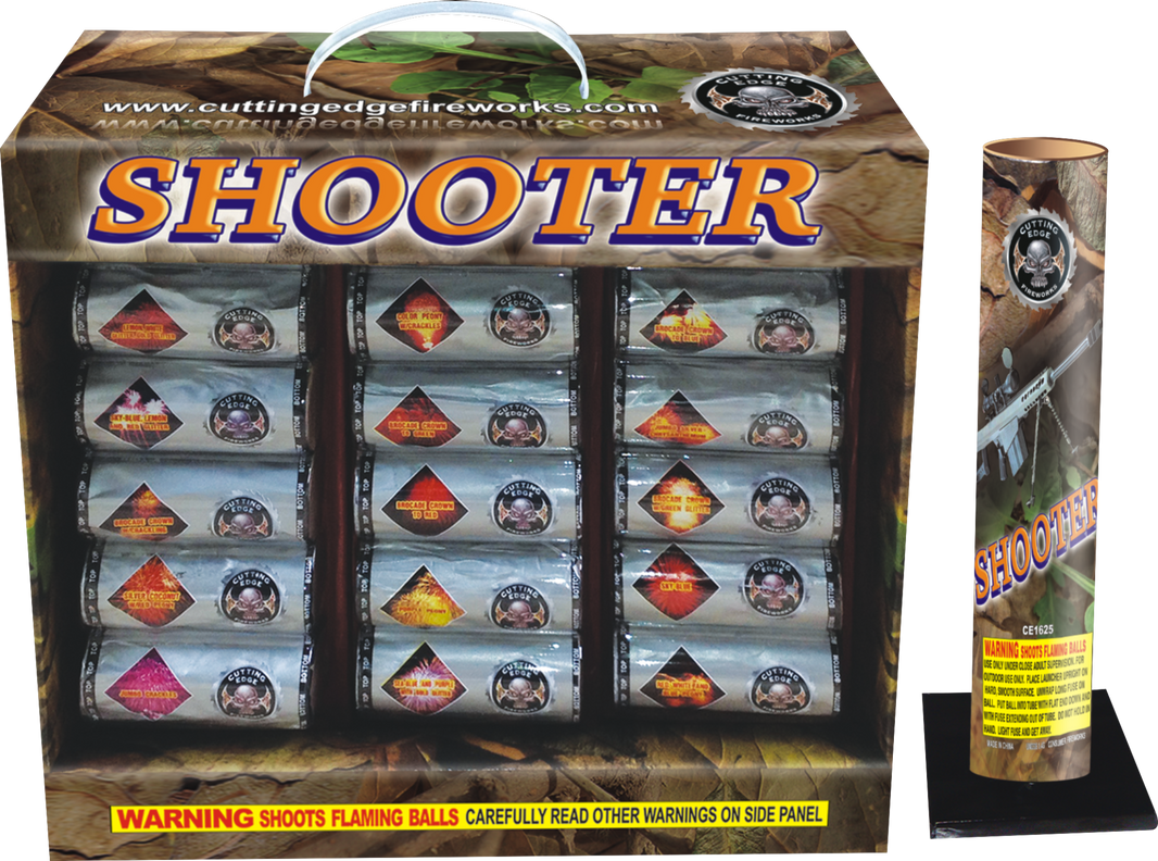 Shooter, proyectiles de 4 pulgadas con 18 disparos