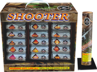 Shooter, proyectiles de 4 pulgadas con 18 disparos
