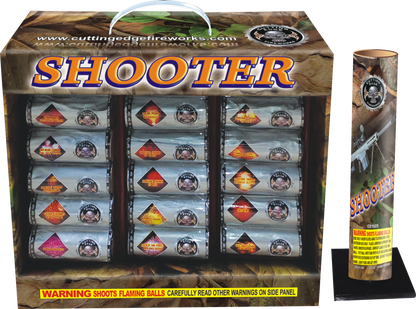 Shooter, proyectiles de 4 pulgadas con 18 disparos