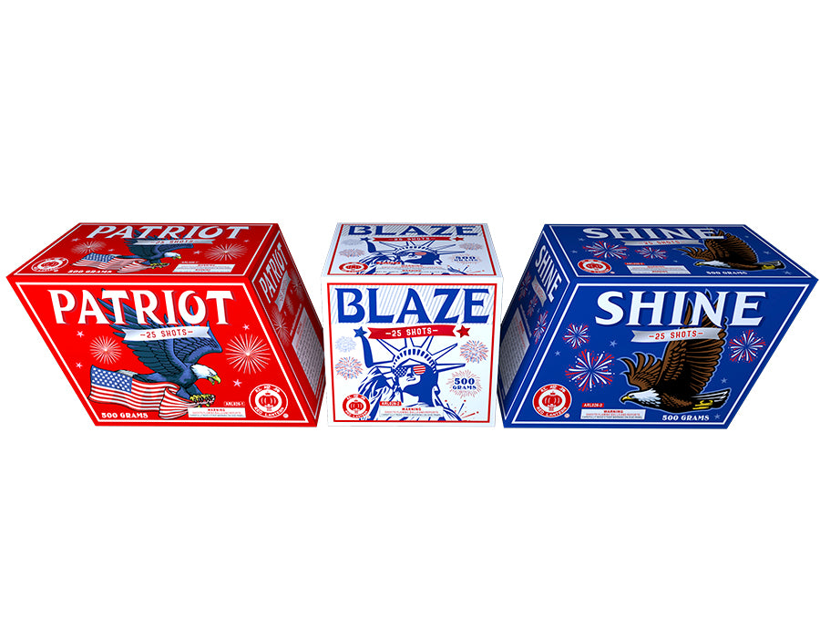 Torta Aérea Patriota Blaze Shine de 75 Disparos XL