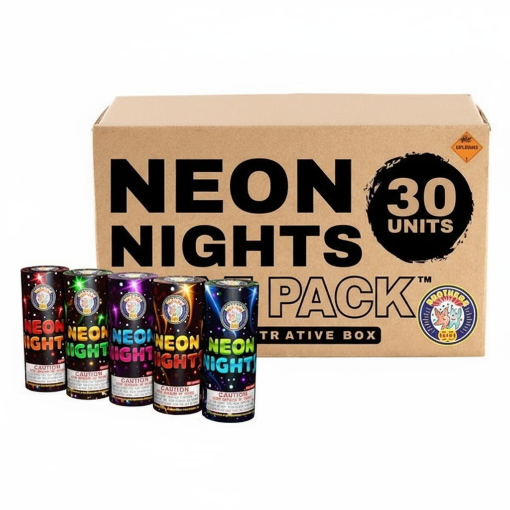Neon Nights Standard Fountain | Case Pack™ 6/5