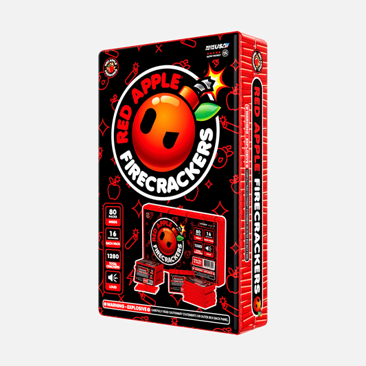 Petardos de bengalas Red Apple® Bombs de 16 disparos "Full Brick"