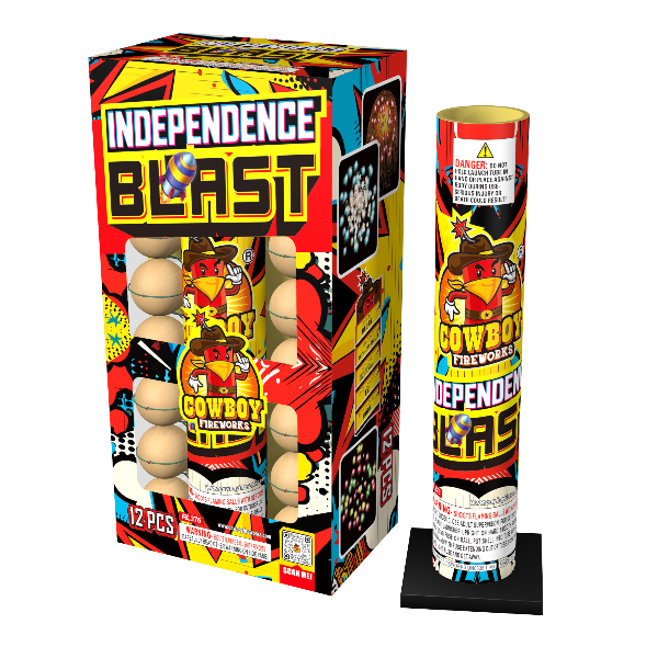 Cohetes Independence Blast de 1.75 pulg. de 12 disparos