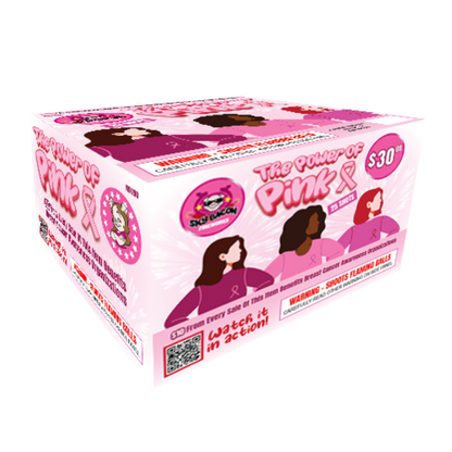 Power of Pink - Breast Cancer Awareness Firework 25-Shot Standard Aerial Cake