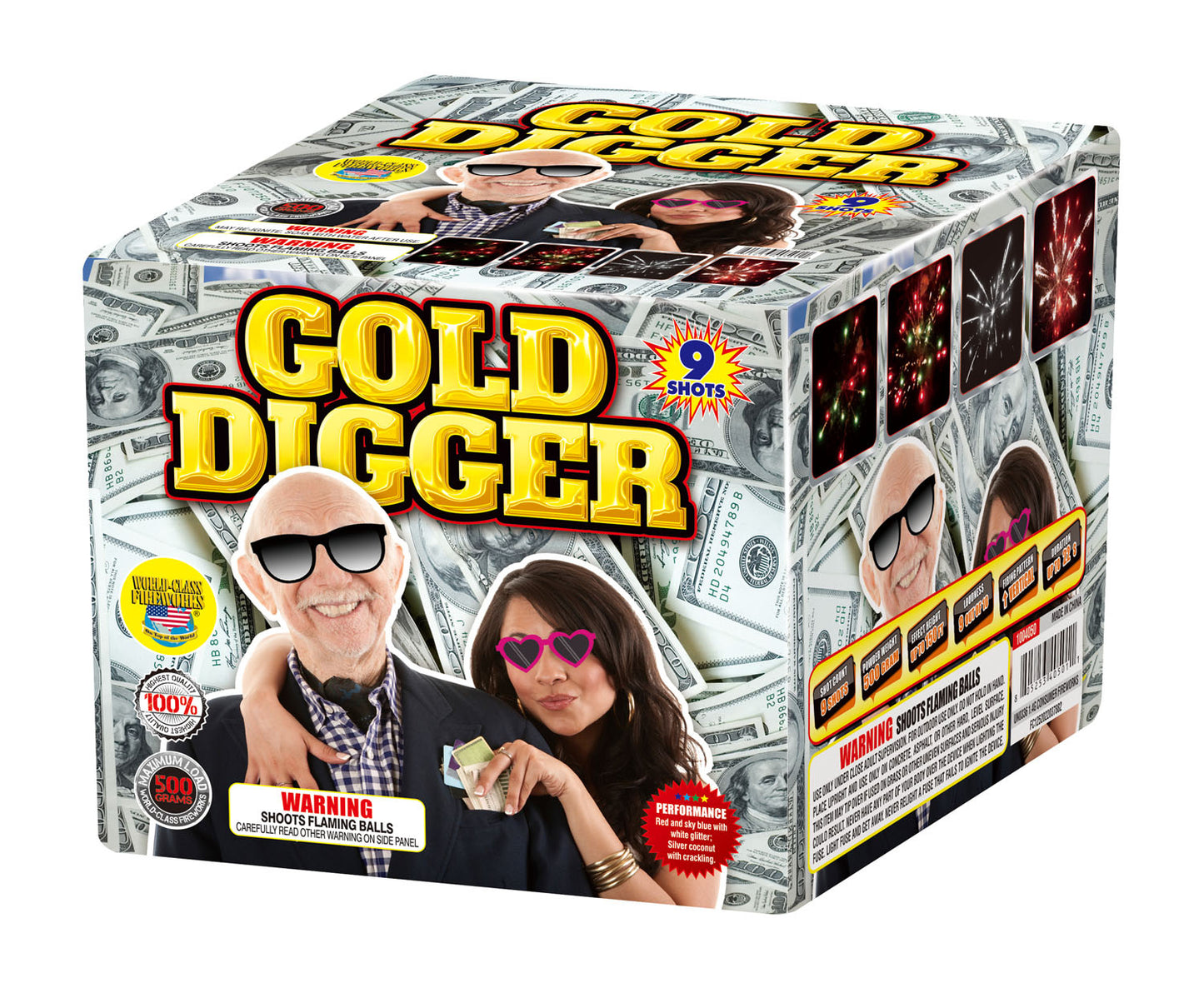 Gold Digger 9-Shot XL Aerial Cake