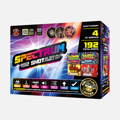 Spectrum™ 192 Tiros XL® Conjunto de Fuegos Artificiales Aéreos Finales®