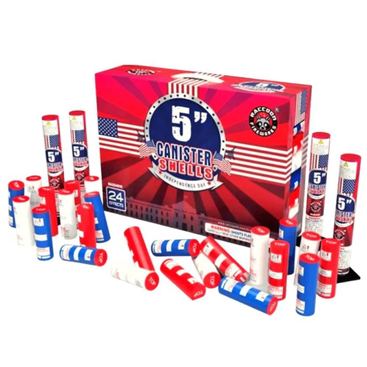 Independence Day 24-Shot 5 in. Canister Shell Kit