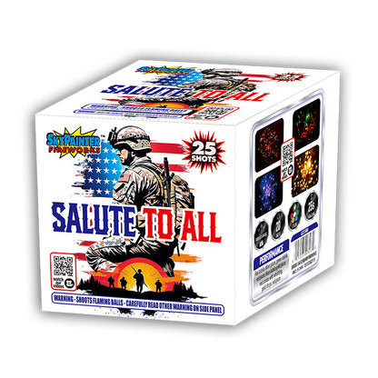 Salute To All 25-Shot Standard Aerial Cake