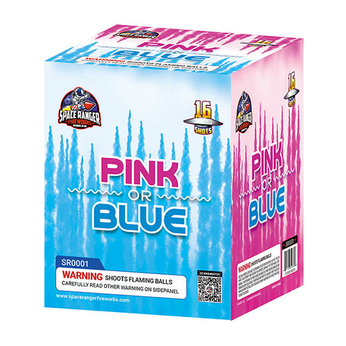 Pink or Blue 16-Shot Standard Aerial Cake