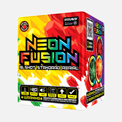Neon Fusion® 16 disparos de efectos aéreos estándar