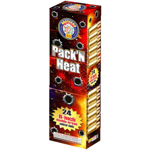 Pack 'N Heat Cartuchos de cohete de 6 pulgadas y 24 disparos