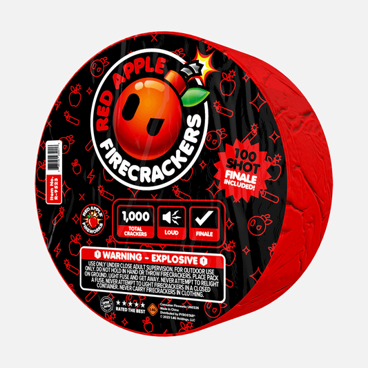 Petardos Red Apple® Bombs de 1,000 tiros con final de 100 disparos