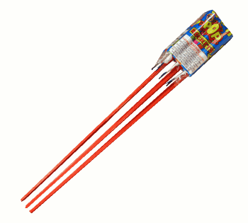 Pop Rocket Bottle Rocket (Paquete de 6)