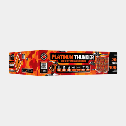 Platinum Thunder 10-Shot Roman Candles
