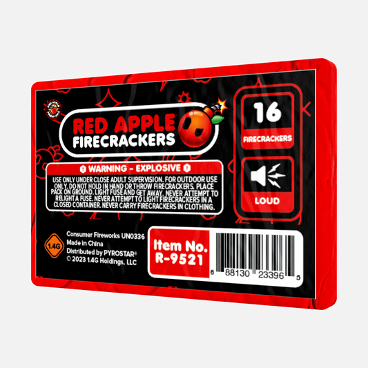 Petardos de bengalas Red Apple® Bombs de 16 disparos "Full Brick"