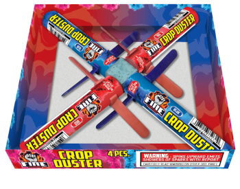 Crop Duster with Color Smoke Flying Novelty (4-Pack)