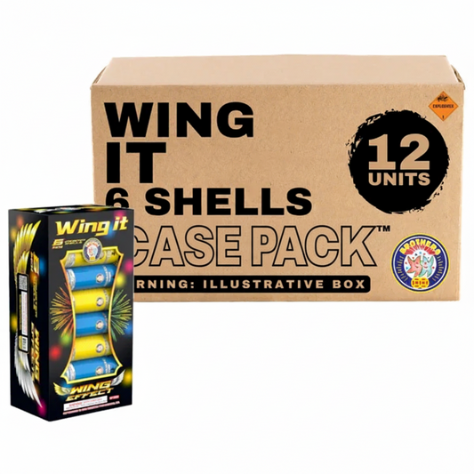Wing It 6-Shot 6 in. Canister Shell Kit