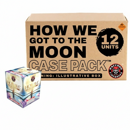 How We Got To The Moon 16-Shot Standard Aerial Cake | Case Pack™ 12/1