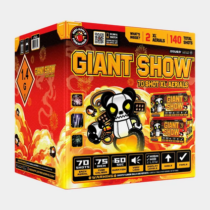 Pirotecnia aérea XL® de 70 disparos Giant Show