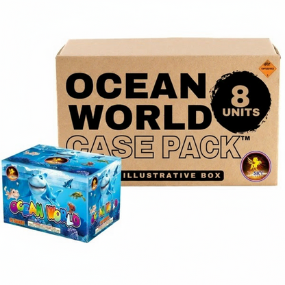Tarta aérea estándar Ocean World de 15 disparos | Paquete de cajas™ 8/1