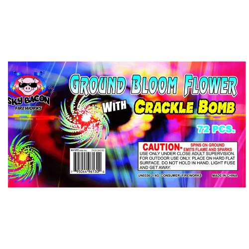 Ground Bloom Flower w/Crackle Bomb (6-Pack)