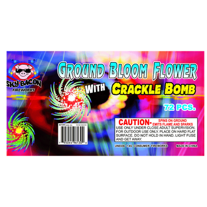 Ground Bloom Flower w/Crackle Bomb (6-Pack)