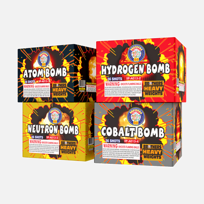 Caja Grande de Bombas XL® Juego de Fuegos Artificiales de 144 Disparos®