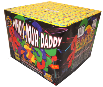 Tarta aérea de 36 disparos XL "Who's Your Daddy"