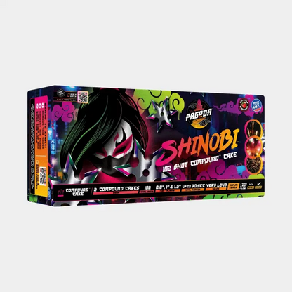 Tarta compuesta Shinobi™ de 102 disparos™