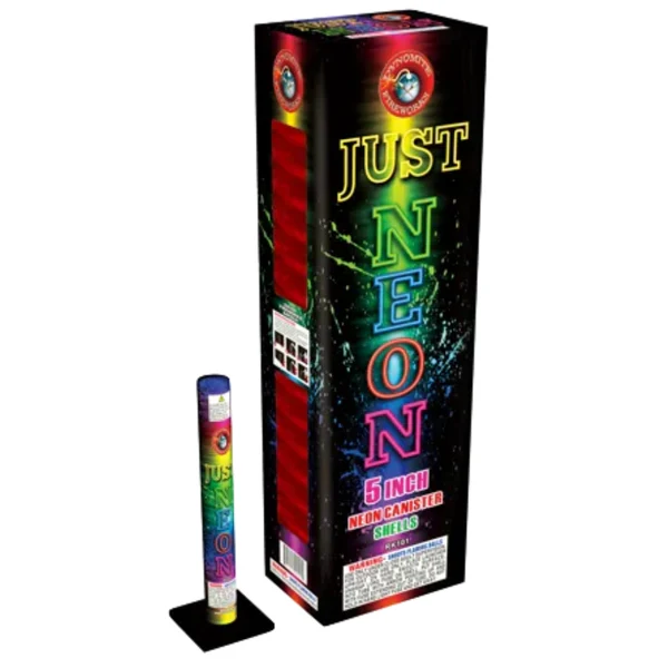 Solo cartuchos cilíndricos Just Neon de 24 disparos y 5 pulgadas