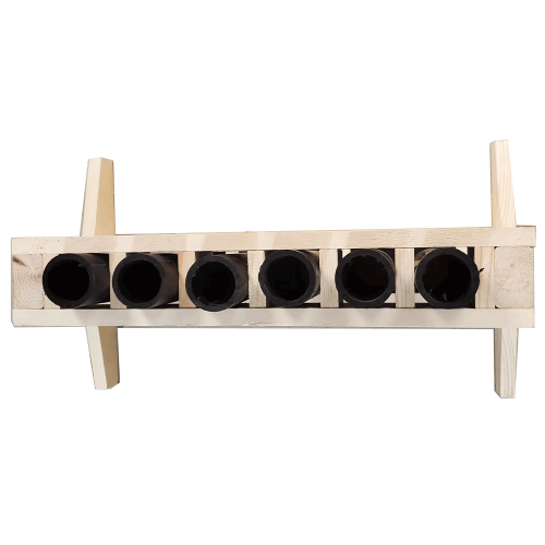 Estante recto para 6 tubos de HDPE