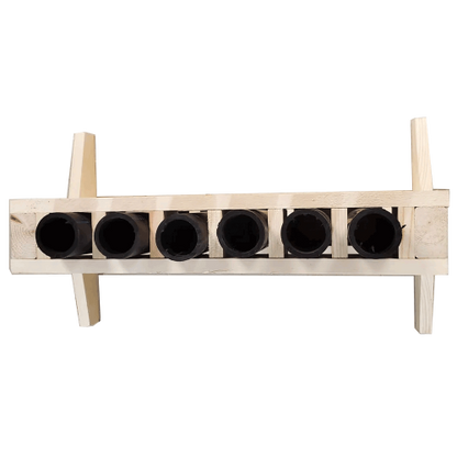 Estante recto para 6 tubos de HDPE