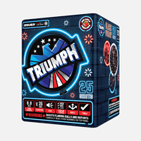 Black Friday Triumph® 25 disparos fuegos artificiales estándar