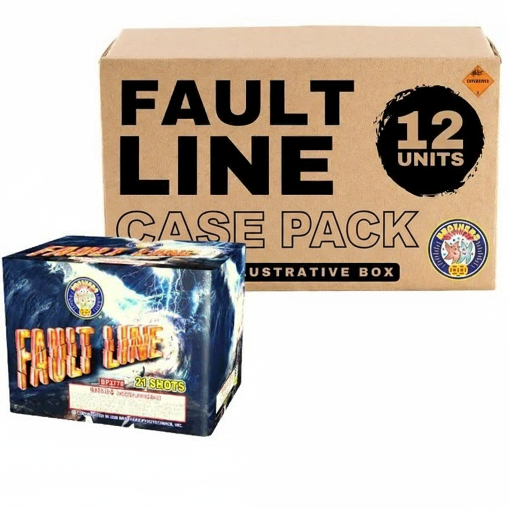 Fault Line 21-Shot Large Aerial Cake | Case Pack™ 12/1